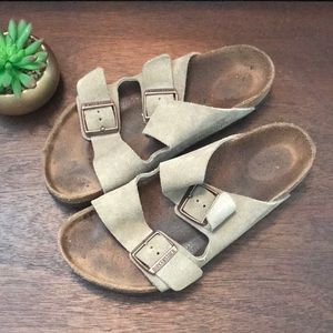 Birkenstock Arizona Suede Leather Sandals